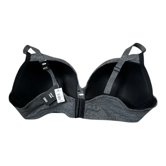 TORRID CURVE XO PUSH UP PLUNGE BRA 46DD CHARCOAL LACE UP SEXY SUPPORT **NWT** - Picture 5 of 10